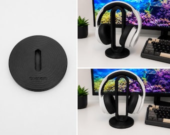 Headphone Stand | Custom Name Headset Holder | 3D Printed Gaming Headphone Stand | Desk Accessory