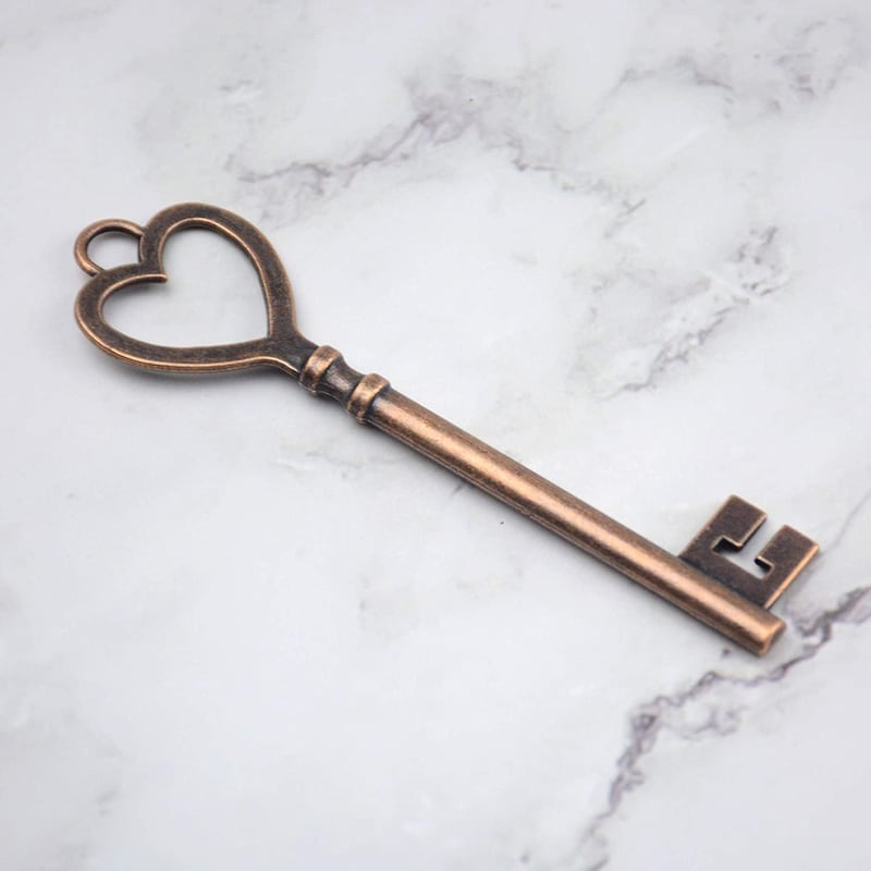 Heart Key Pendant - Etsy