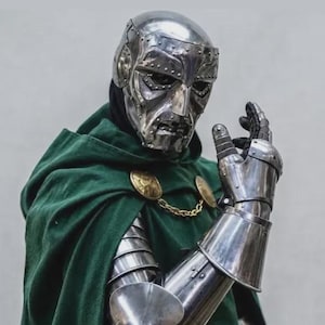仮装衣装 Doctor ドクタードゥーム コスプレ ドクター・ドゥーム Doctor Doom ヴィクター・フォン・ドゥーム ジャンプスーツマスク付き コスプレ衣装 コスチューム