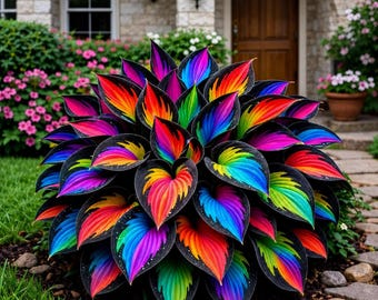 Hosta de colores raros, raíces desnudas (paquete de 3) / Planta perenne de sombra