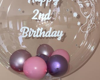 Composizione personalizzata di palloncini a bolla – Decorazione di compleanno su misura