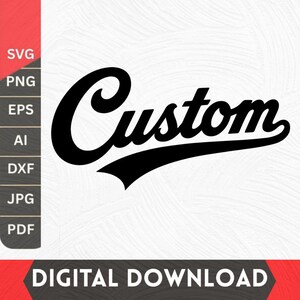 Benutzerdefinierte Baseball-Schriftzüge (SVG/PNG), Baseball-Schriftarten für Cricut, Schulmannschaftsnamen (SVG/PNG), personalisierter Baseball-Teamname, benutzerdefinierter Softball-Teamname