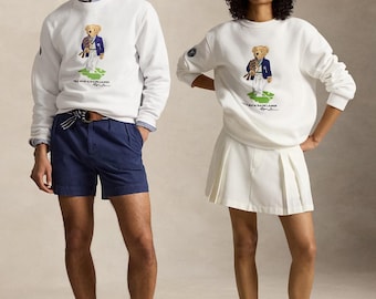 Felpa Polo Ralph Lauren Wimbledon Polo Bear in pile