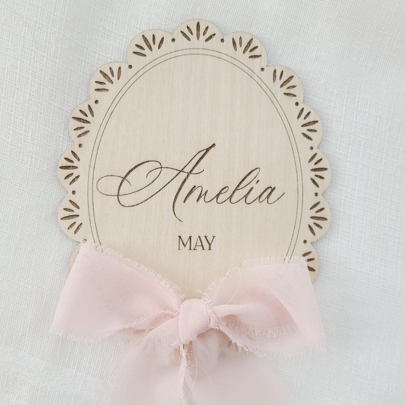 Personalized Name Sign Baby Shower Gift Nursery Wall Art Wooden Plaque ...