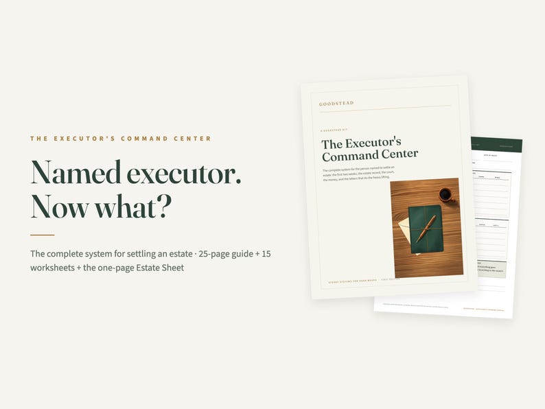 Executor Checklist & Estate Settlement Guide, After Death Planner, Probate Organizer PDF, Estate Binder, What To Do When Someone Dies image 5