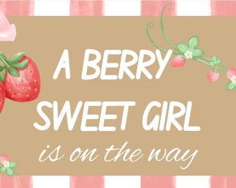 Una dulce niña está en camino