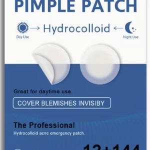 Patch Hydrocolloïde Anti-Acné Patches Absorbent Sébum et Impuretés Protègent Boutons Réduisent Rougeurs et Marques Post-Acné