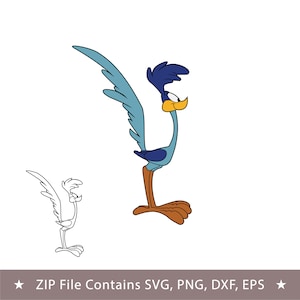 Road Runner SVG, PNG, DXF, looney tunes svg, cricut road runner, Digital Download