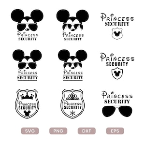 Princess security SVG, Security svg, Funny Dad, Family Trip svg, png, and Digital Download