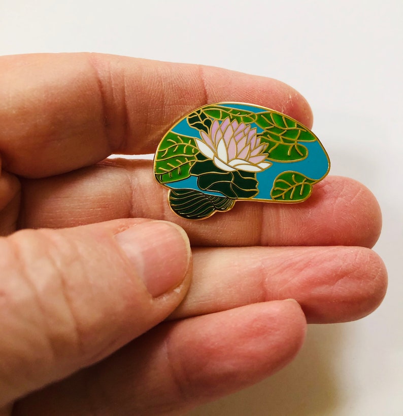 Neuro Art. Brilliant Brain Pins, Gift for Doctor, Nurse, Scientist, Brain Tumor or Cancer Survivor. Lotus Zen brain. Lapel pins. image 4