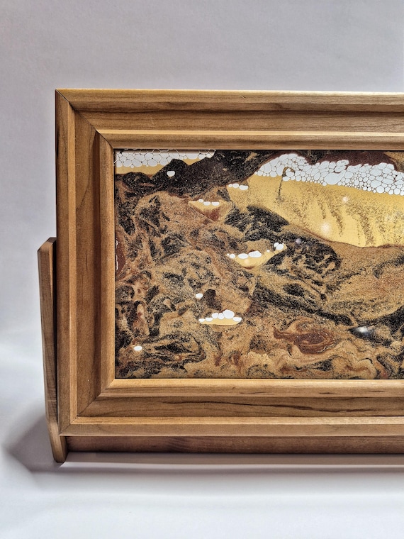 A signed, vintage 2008 piece by William Tabar of Exotic Sands — a real named artist from Park City, Utah with a documented legacy in kinetic sand art, making this a collectible rather than a commodity.