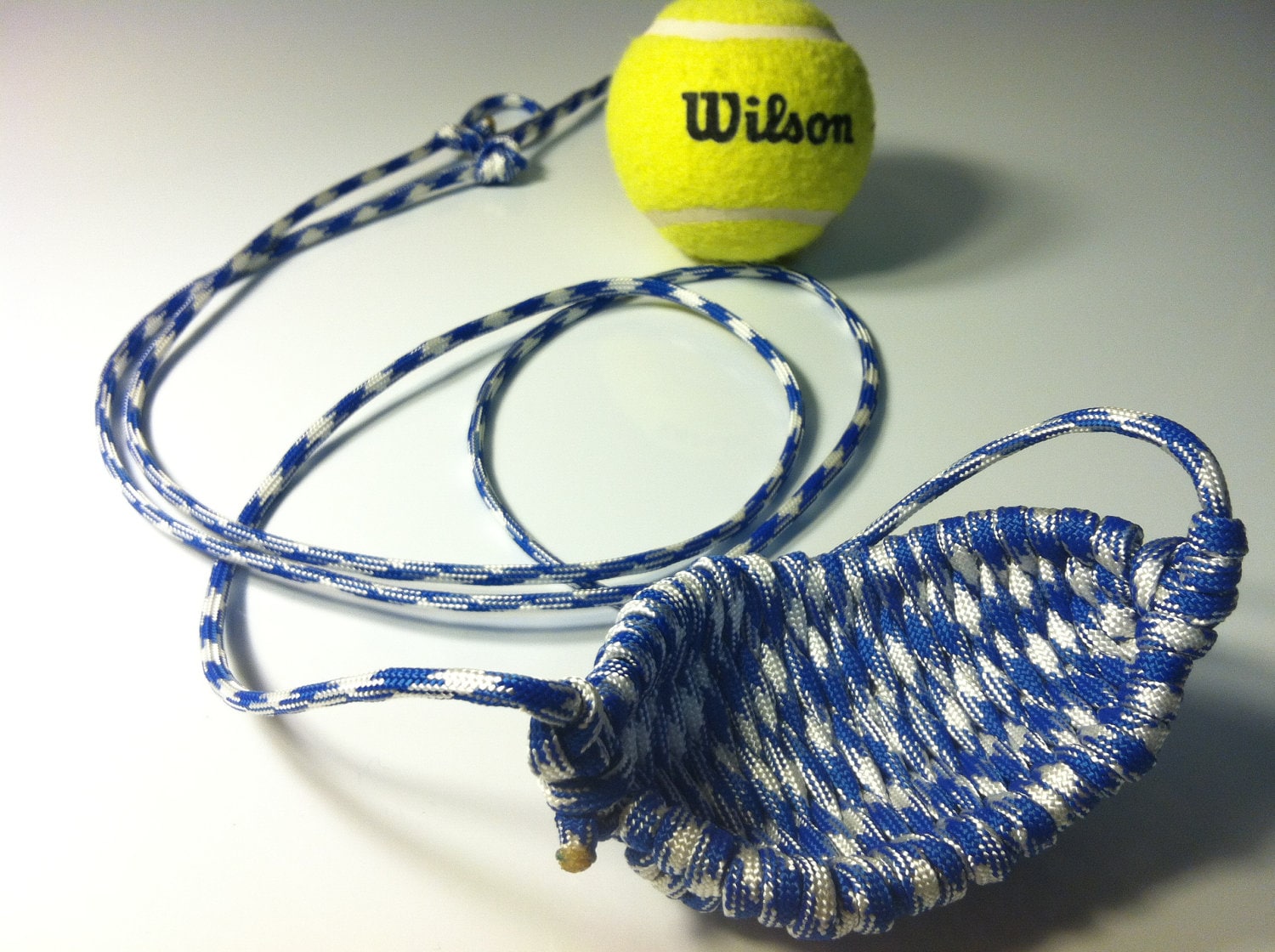 Tennis Ball Thrower Paracord Shepherd Sling HANDMADE by David the
