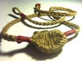 David's Handmade Woven Pouch Shepherd Sling made from Natural Rope Fibers