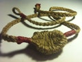 David's Handmade Woven Pouch Shepherd Sling made from Natural Rope Fibers