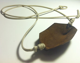 Paracord and Leather Cupped Pouch Shepherd Sling HANDMADE by David the Shepherd - David & Goliath