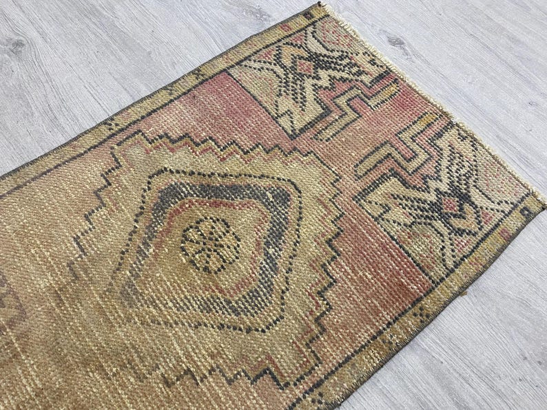 Turkish Rug Small Turkish Small Rug, Vintage Rug, Oushak Rug, Doormat Rug, Bohemian Rug ...