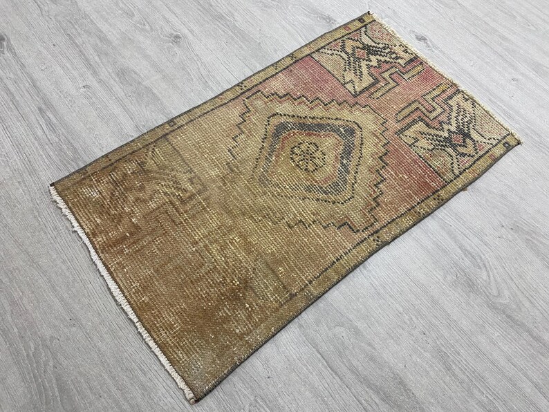Turkish Rug Small Turkish Small Rug, Vintage Rug, Oushak Rug, Doormat Rug, Bohemian Rug ...