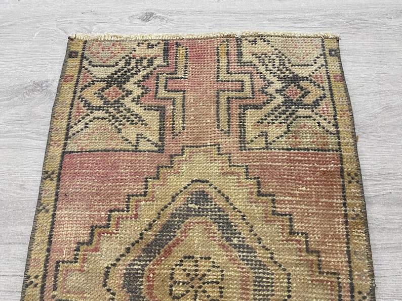 Turkish Rug Small Turkish Small Rug, Vintage Rug, Oushak Rug, Doormat Rug, Bohemian Rug ...