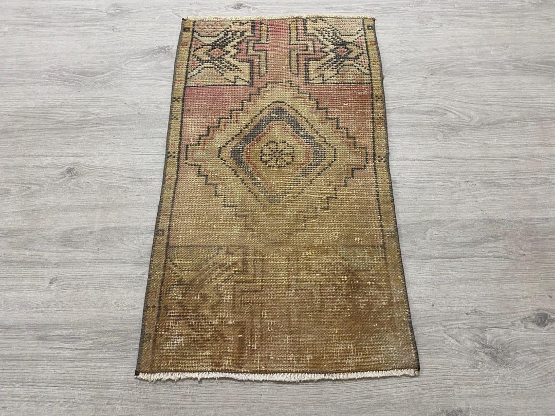 Turkish Rug Small Turkish Small Rug, Vintage Rug, Oushak Rug, Doormat Rug, Bohemian Rug ...