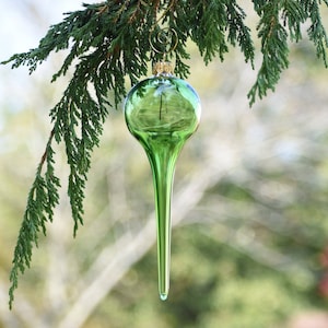 Ornamento in vetro soffiato a mano