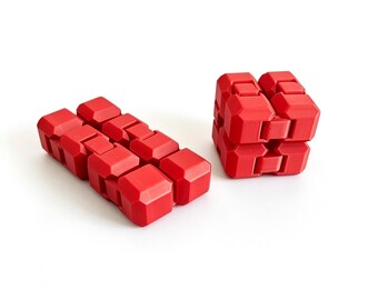 3D Printed Infinity Cube Fidget Toy, Stress Reliever Desk Gadget