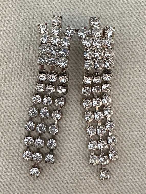 Elegant DIAMANTE Chandelier Crystal Clip On State… - image 3