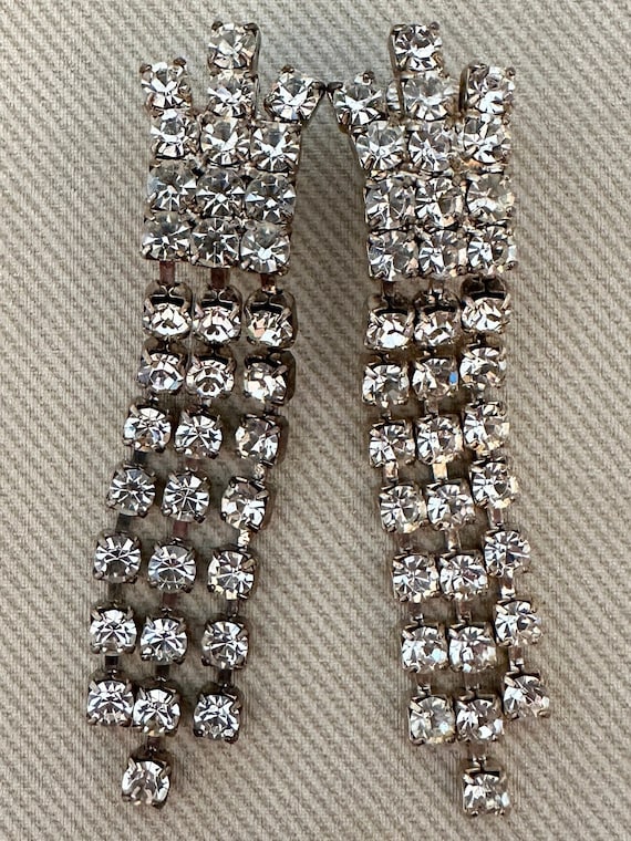 Elegant DIAMANTE Chandelier Crystal Clip On State… - image 2