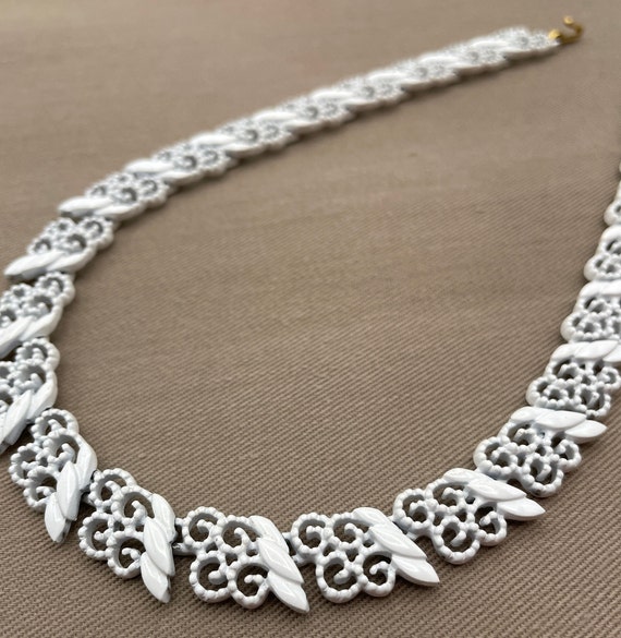 Vintage MONET Lace Filigree Statement Choker Neck… - image 5