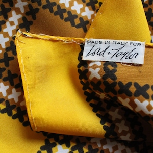 Lord and Taylor Oblong Scarf - Vintage, Mod, 1960s Style, Abstract Scarf