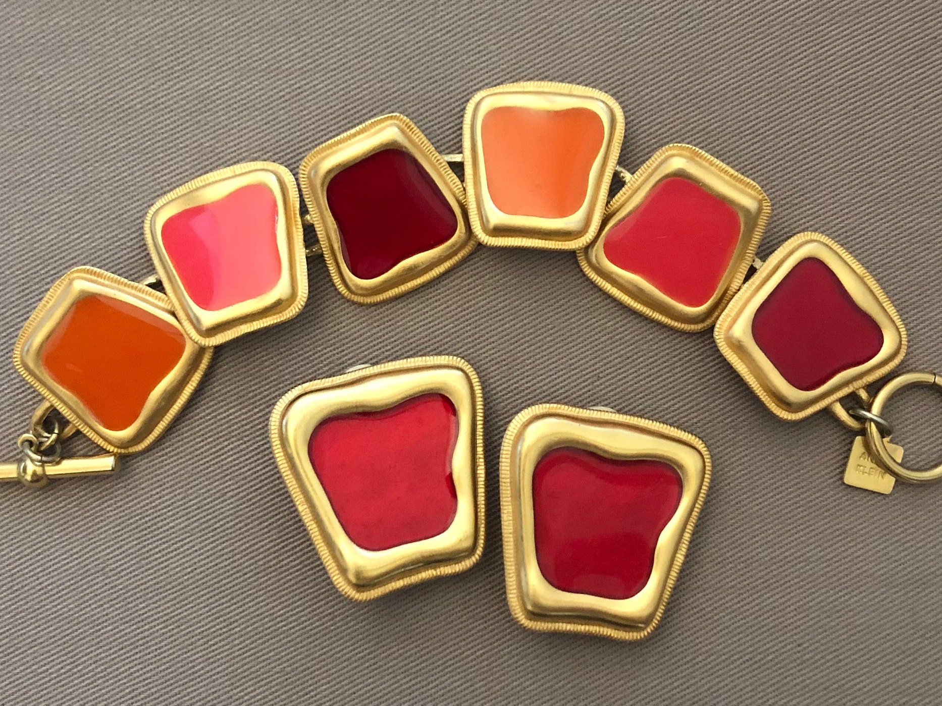 ANNE KLEIN Byzantine Enameled Jewels of 
