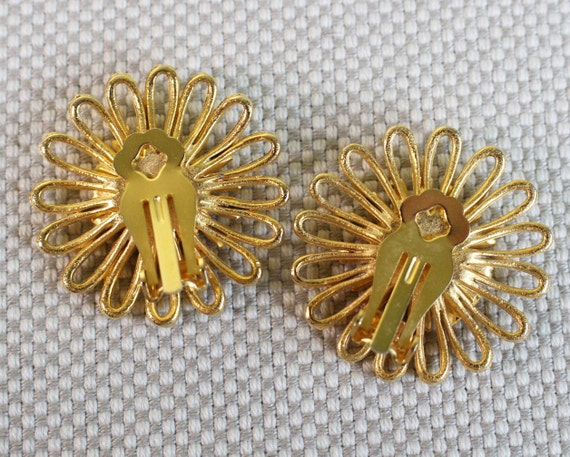 Huge Flower Statement Earrings - image 4