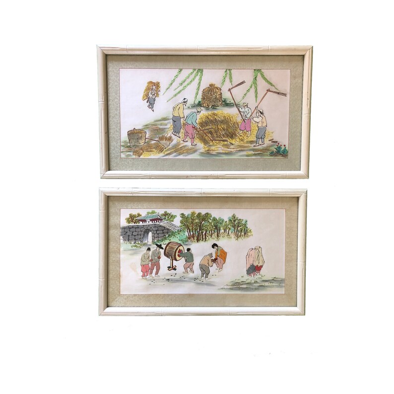 Chinoiserie Framed Art A Set Asian Of Image 0