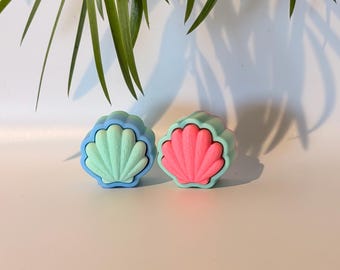 3D-geprinte Sunrise Shell Clicker Fidget Toy: Stressverlichting, Sensorisch hulpmiddel, Gemaakt op Maui