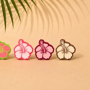3D Printed Hibiscus Clicker Fidget Toy: Stress Relief, Sensory Tool, Maui Made