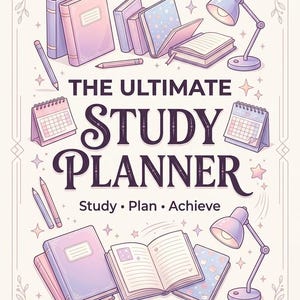Ultimate Student Study Planner PDF, Exam Revision Schedule, Weekly Study Planner, Homework Tracker, Printable A4