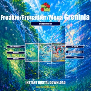 Froakie, Frogadier, Mega Greninja ex Chaos Rising (Erweiterte Grafikversion als digitaler Download)