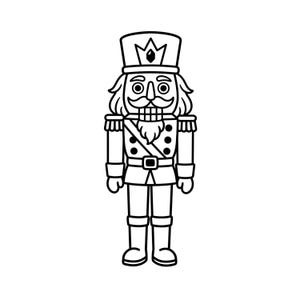 Nutcracker SVG PNG, Christmas Holiday Soldier Design, Festive Cricut Cut File Digital Download Artwork