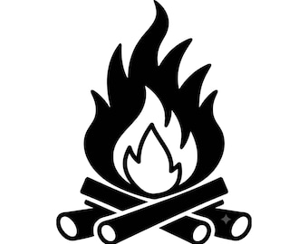Lagerfeuer SVG PNG, Outdoor Camping Adventure Design, Natur Cricut Cut Datei digitaler Download Kunstwerk