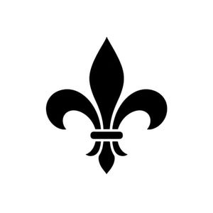 Fleur de Lis SVG PNG, Royal Crest Split Monogramm Clipart (Digitale Schneidedatei)