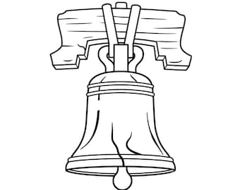Freiheitsglocke SVG PNG, Souvenir Design, USA Cricut Cut Datei (Digitaler Download)