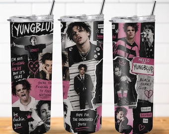 Yungblud PNG | Rock and Roll 20oz Sublimation Design (Digital Download)