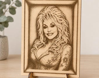 3D Dolly | Queen of Country Plaque (digital download) Laser and Engrave Cut SVG