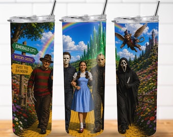 Horror in Oz PNG | Iconic Horror Emerald City 20oz Sublimation Design (Digital Download)