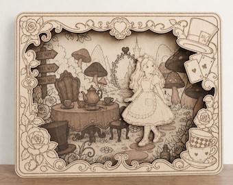 3D Wonderland | Imagination Plaque (digital download) Laser and Engrave Cut SVG