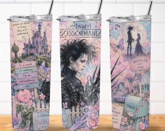 Edward Pastel PNG | Classic Movie 20oz Sublimation Design (Digital Download)