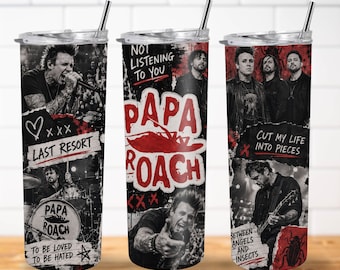 Papa PNG | Alt Rock 20oz Sublimation Design (Digital Download)