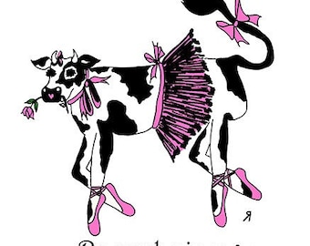 Cow Greeting Card ... Baryshnicow ...Cowdivas