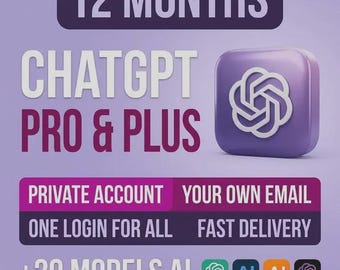 ChatGPT Pro & Plus 12 Month Subscription | Private Account | Instant Access