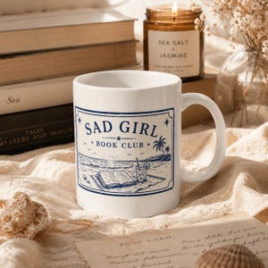Ceramic Mug |  (11oz, 15oz) | Book Lover Mug | Bookish Coffee Mug | Library Aesthetic Ceramic Mug | Reader Gift | Booktok Gift