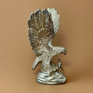 Vintage Silverplated Eagle Sculpture